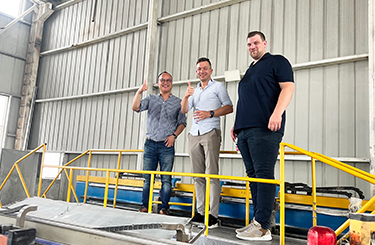 Customer visits the factory